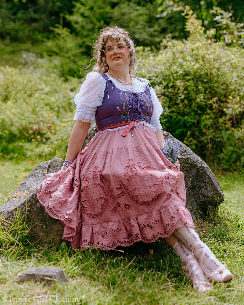 Lavender Linen Vest