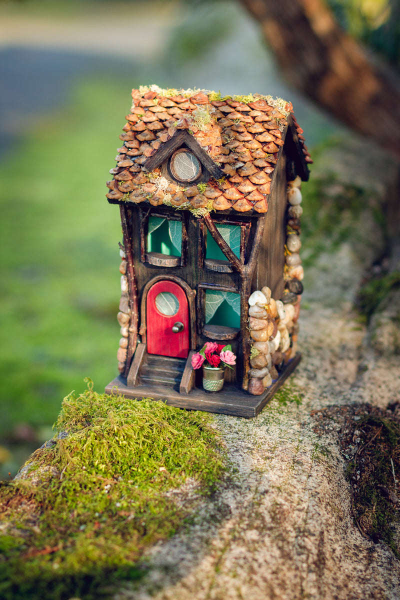Fairy House No. 12 - Pinecone Cottage