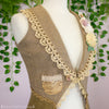 Brown Vest with Beaded Hem