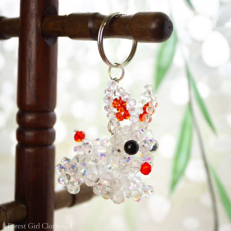 Beaded Glass Keychains