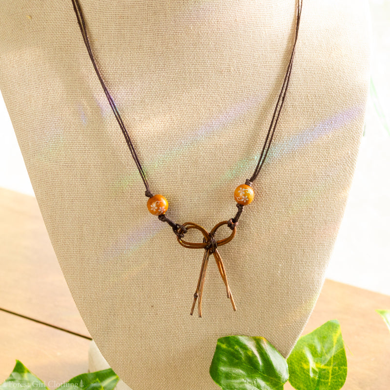 Twig Bow Necklace