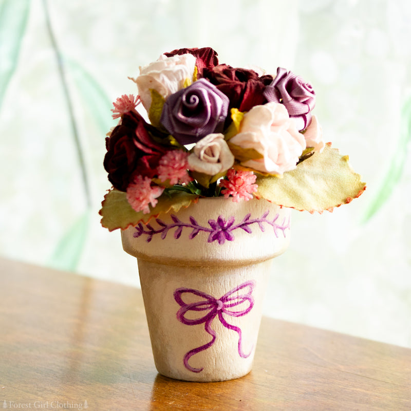 Flower Pot Bouquet Brooch