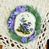 Violets Brooch