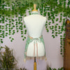 Teal Rose Cotton Apron