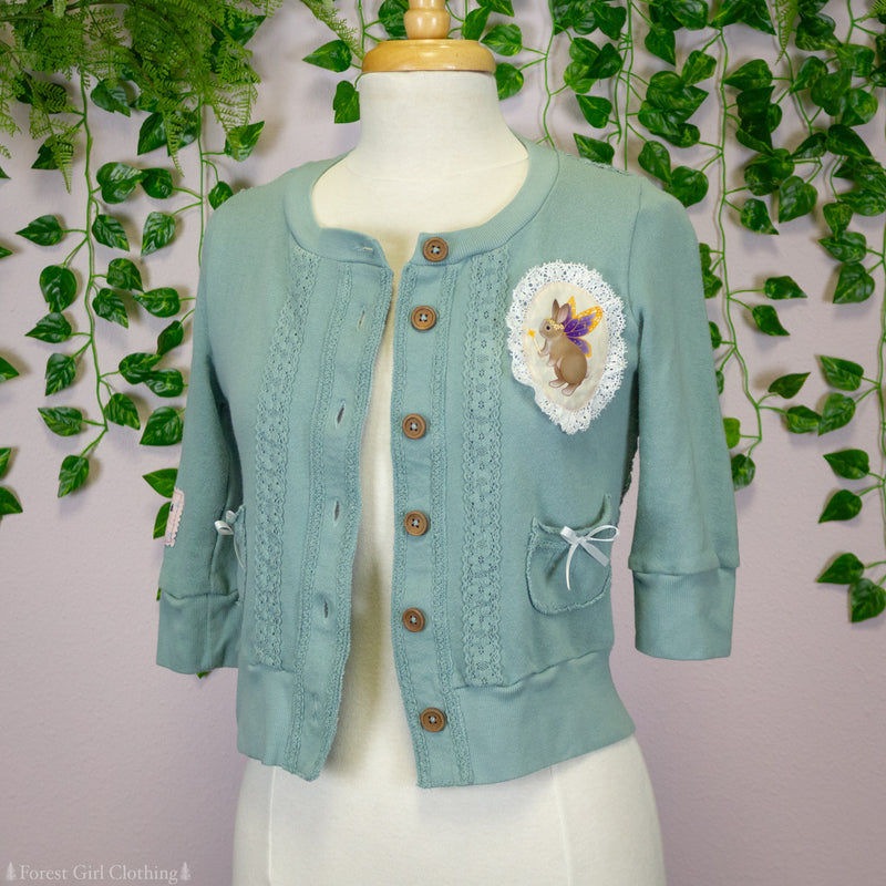 Bunnerfly Teal Cardigan