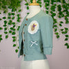 Bunnerfly Teal Cardigan