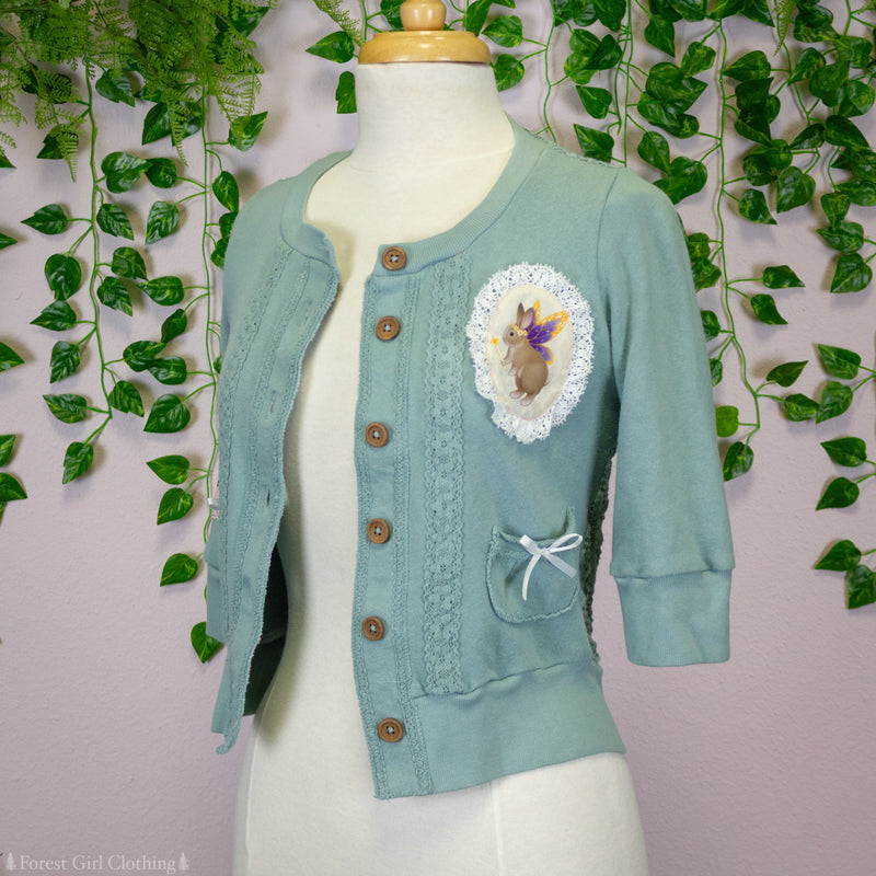 Bunnerfly Teal Cardigan