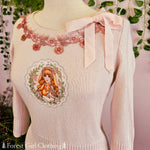 Cherry Blossoms & Cashmere Sweater Top