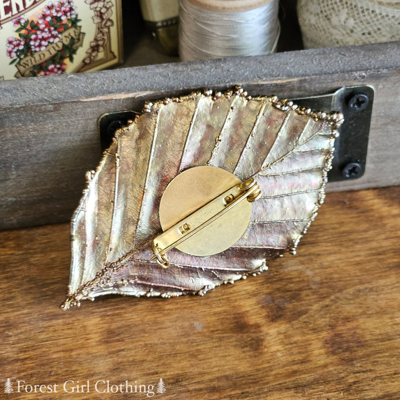 Electroplated Leaf Pin