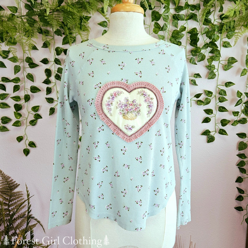 Violets Basket Knit Top