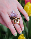 [Hoshibako Works] Flower Garden Knot Tulip Bouquet Ring