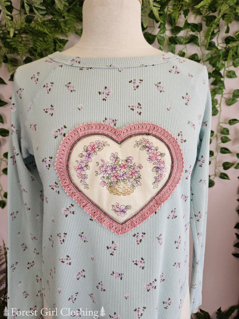 Violets Basket Knit Top