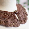 Brown Crochet Collar